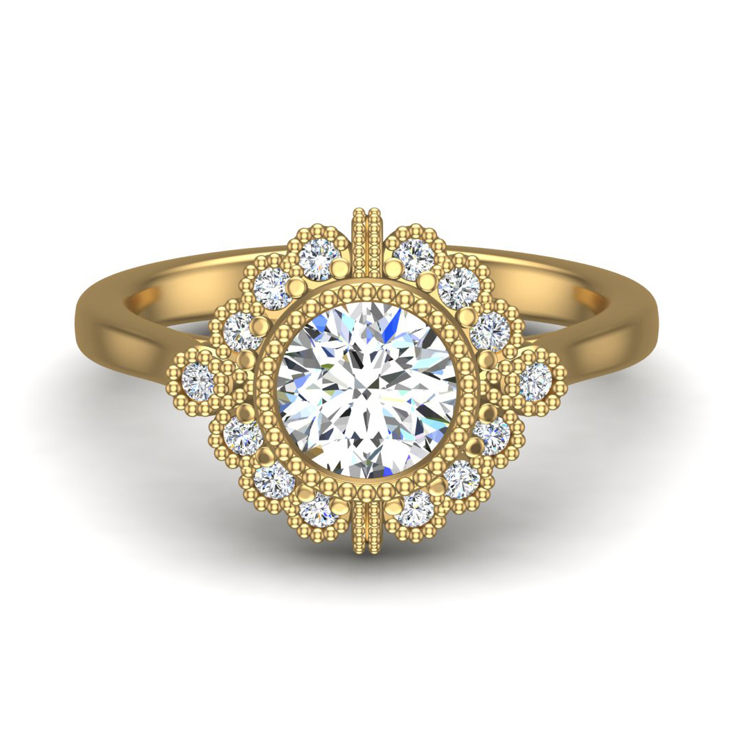 Briella Halo Engagement Ring